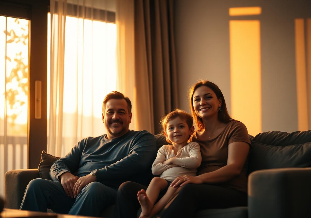 Família reunida em um momento tranquilo em casa — imagem que representa o propósito da Morada
